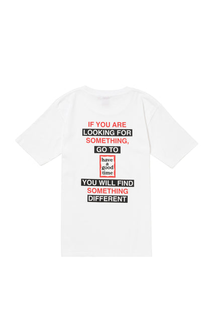 FIND SOMETHING DIFFERENT S/S TEE WHITE
