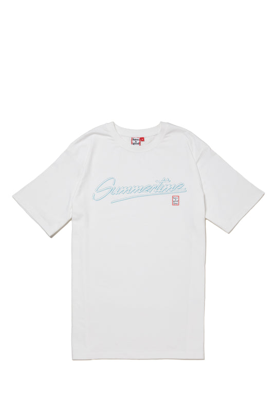 SUMMER TIME LOGO S/S TEE WHITE