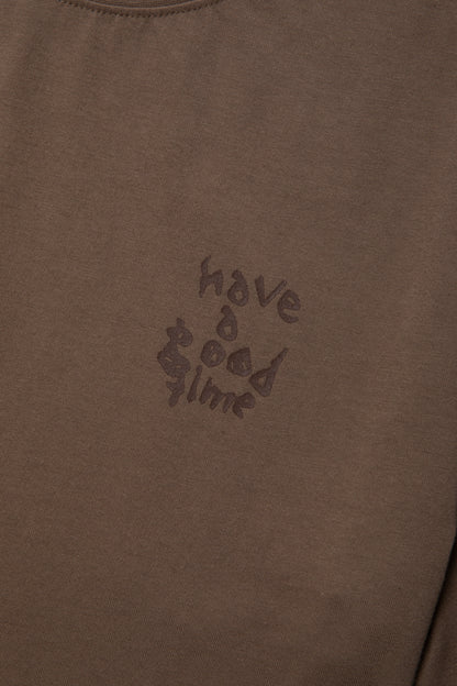 CYCLING LOGO S/S TEE HAZEL BROWN