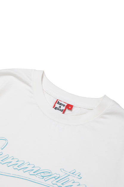 SUMMER TIME LOGO S/S TEE WHITE