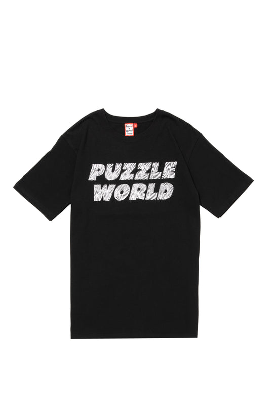 PUZZLE S/S TEE BLACK