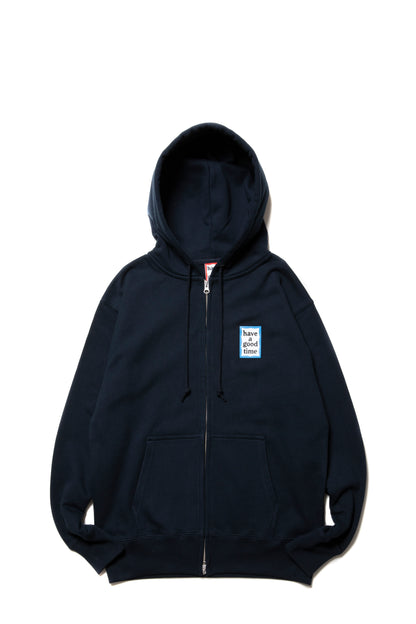MINI BLUE FRAME ZIP UP HOODIE CO NAVY