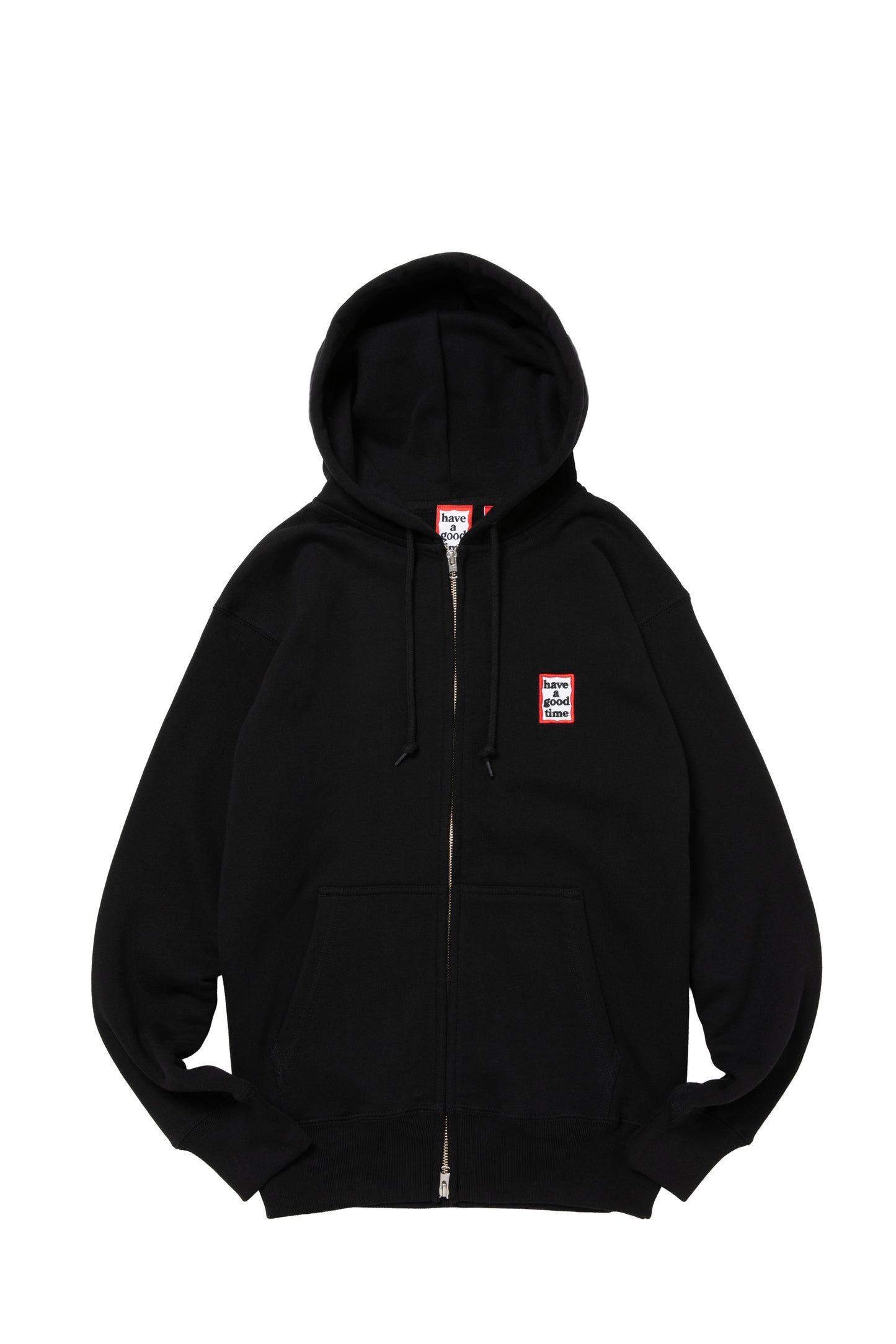 MINI MINI FRAME EMB ZIP UP HOODIE CO BLACK