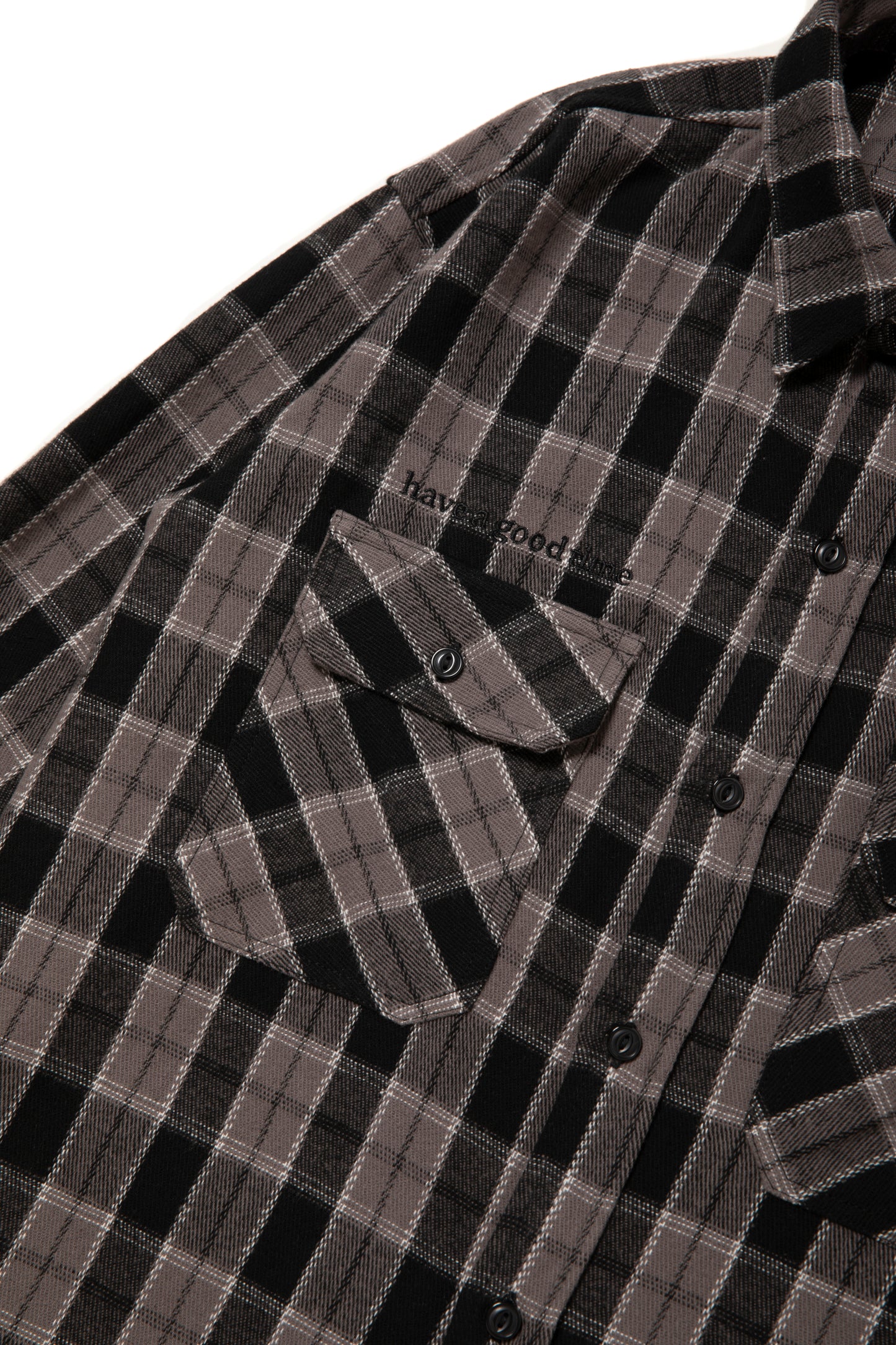 SIDE LOGO SIDE BLANK FRAME SHIRT BLACK