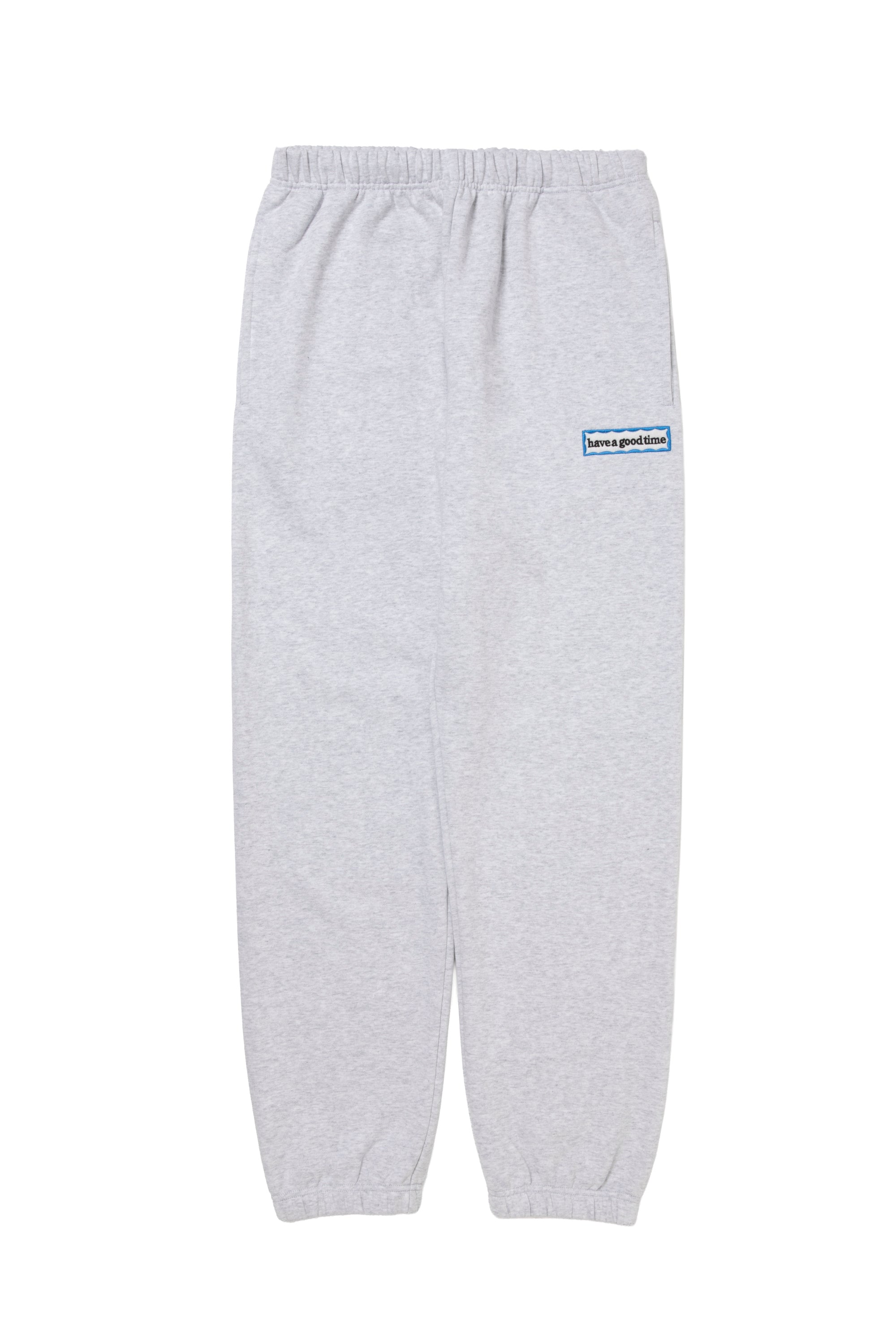 SIDE BLUE FRAME SWEATPANTS ASH GRAY – have a good time