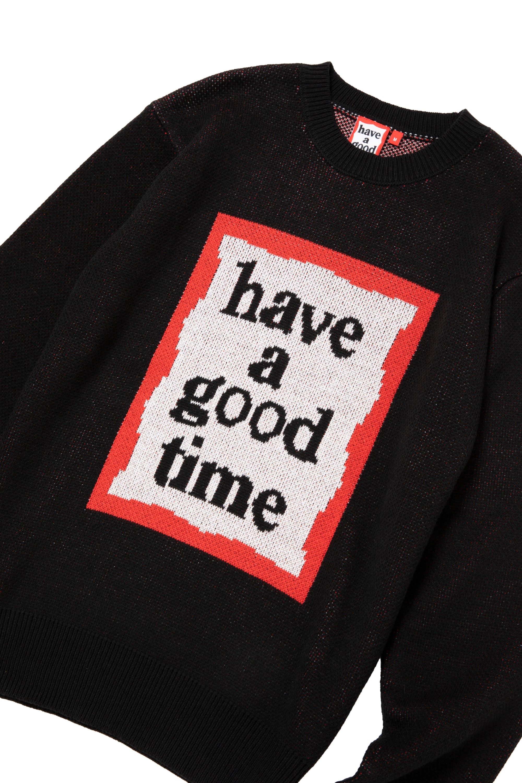 FRAME KNIT SWEATER BLACK – have a good time