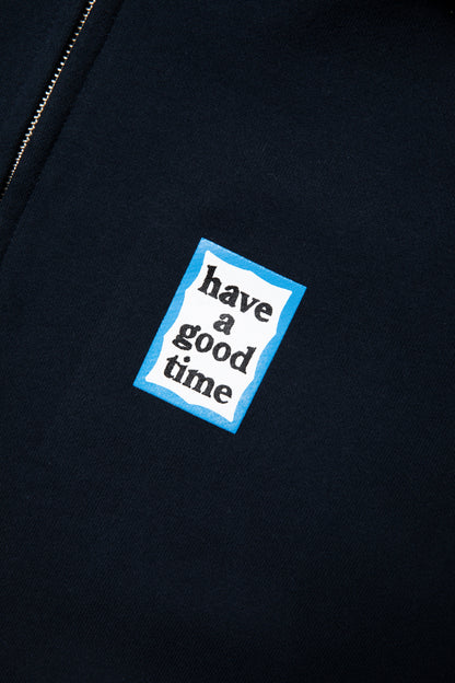 MINI BLUE FRAME ZIP UP HOODIE CO NAVY