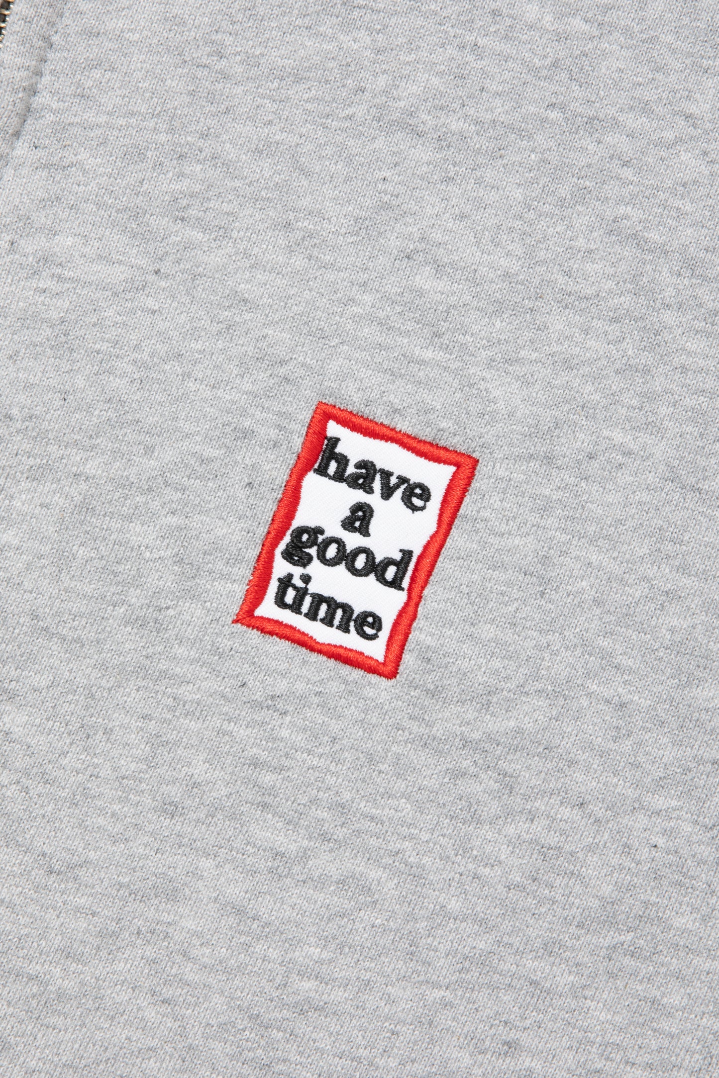 MINI MINI FRAME EMB ZIP UP HOODIE CO HEATHER GRAY