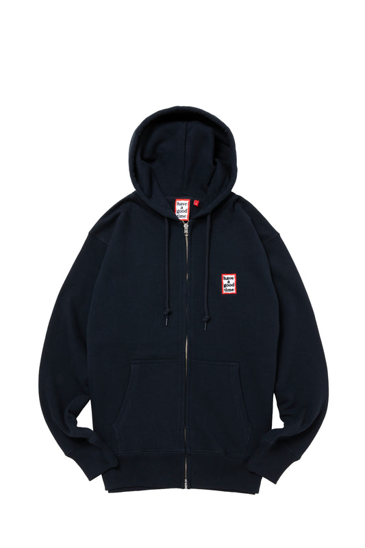 MINI MINI FRAME EMB ZIP UP HOODIE CO NAVY