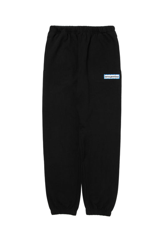 SIDE BLUE FRAME SWEATPANTS BLACK