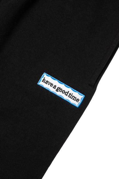 SIDE BLUE FRAME SWEATPANTS BLACK
