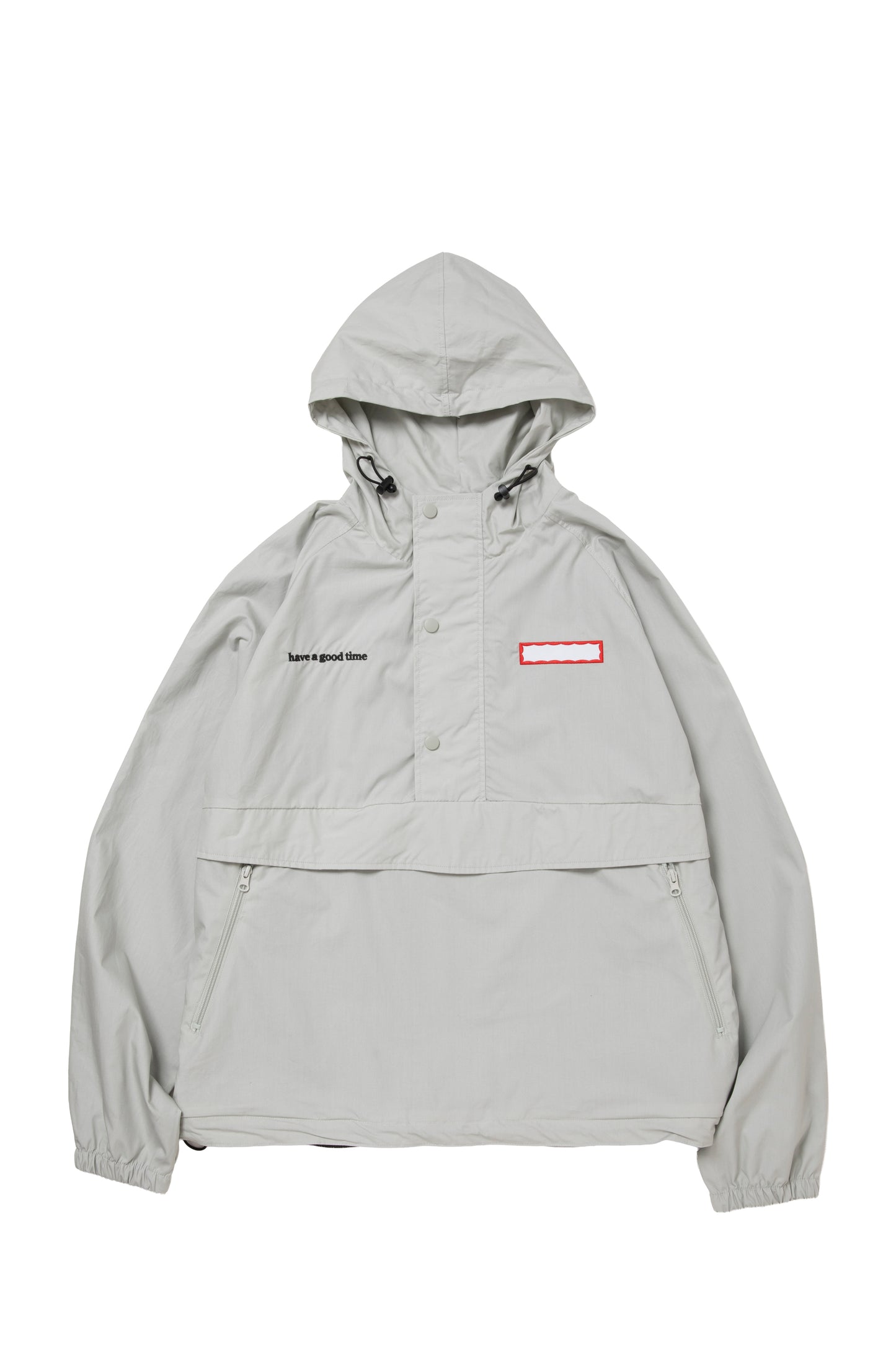 SIDE LOGO SIDE BLANK FRAME ANORAK JACKET ICE GREY