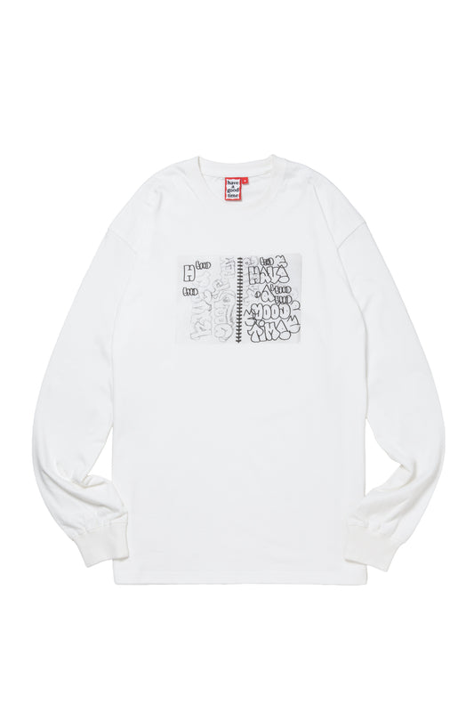 PRACTICE L/S TEE WHITE
