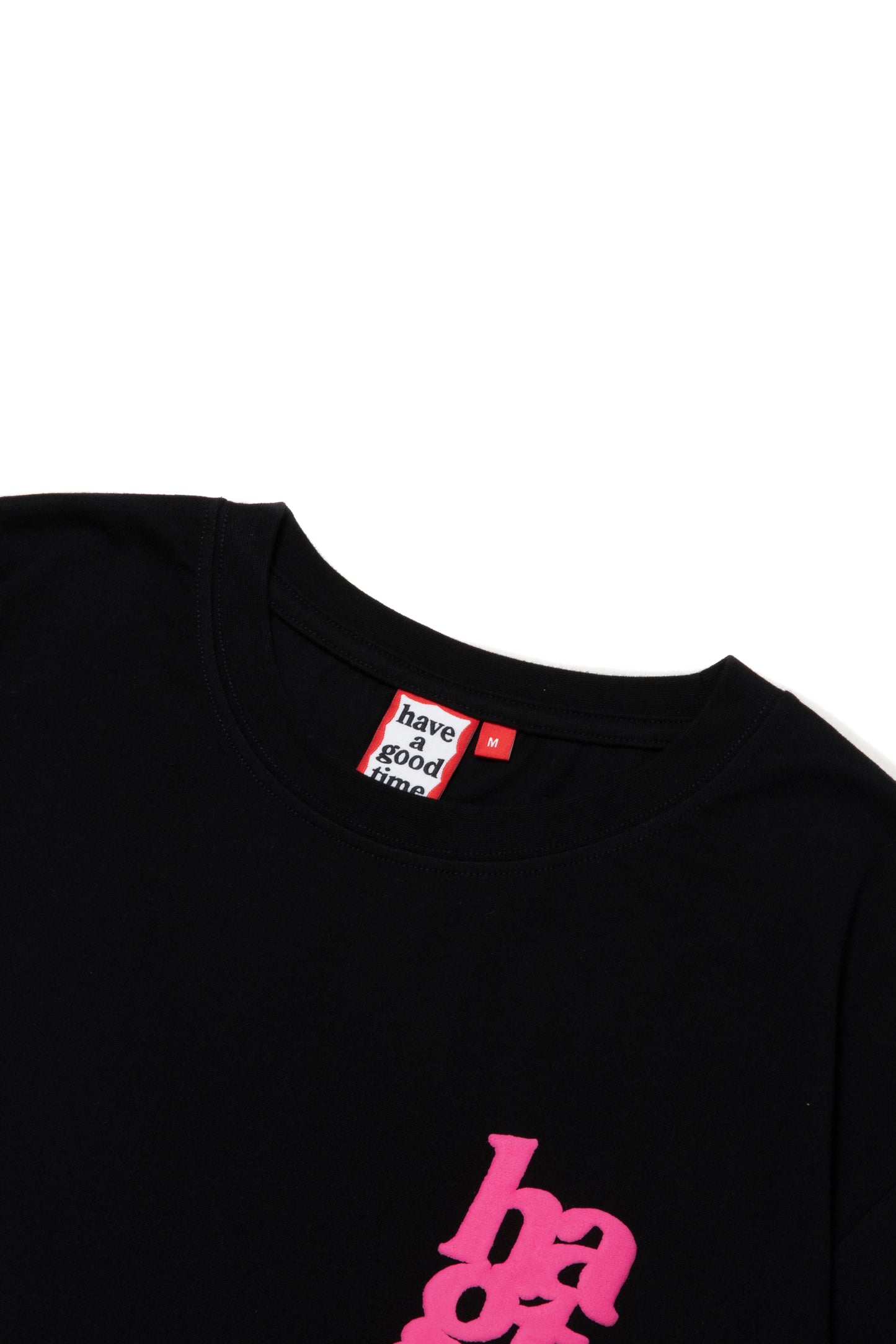 hagt LOGO PUFF PRINT S/S TEE BLACK