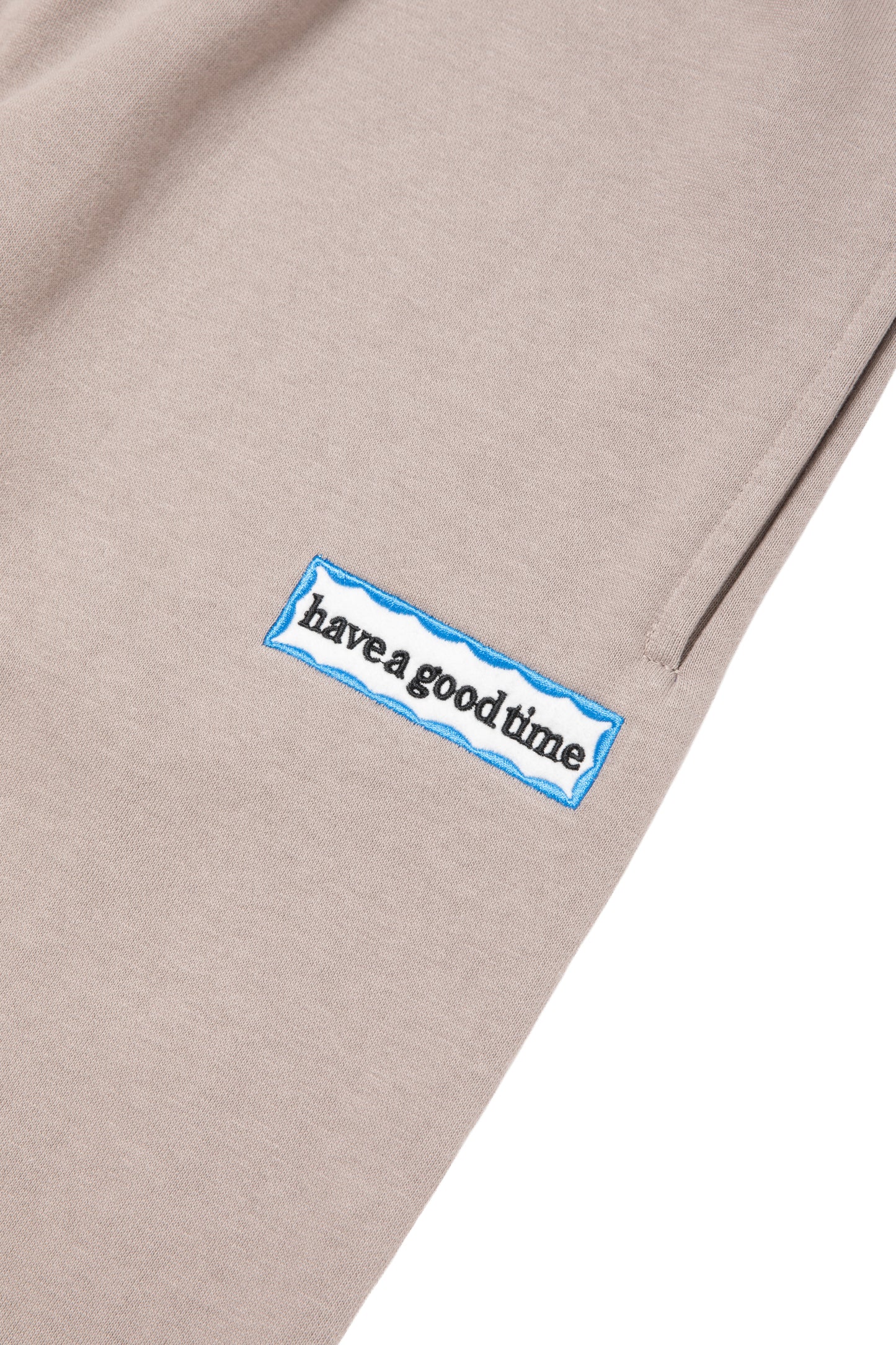 SIDE BLUE FRAME SWEATPANTS GREIGE