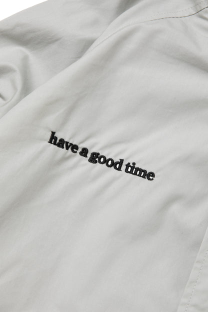 SIDE LOGO SIDE BLANK FRAME ANORAK JACKET ICE GREY