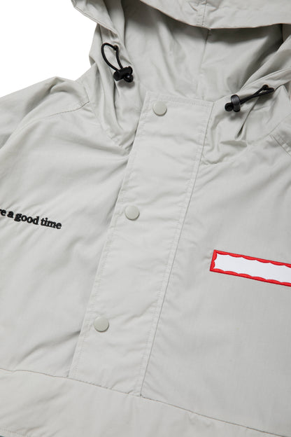 SIDE LOGO SIDE BLANK FRAME ANORAK JACKET ICE GREY