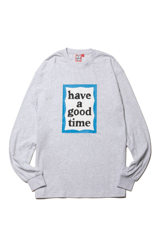 BLUE FRAME L/S TEE ASH GRAY