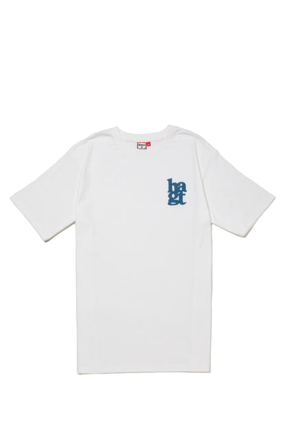 hagt LOGO PUFF PRINT S/S TEE WHITE