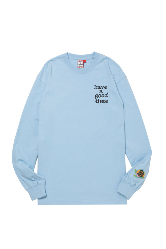 DRAGON CIRCLE L/S TEE GREYISH BLUE