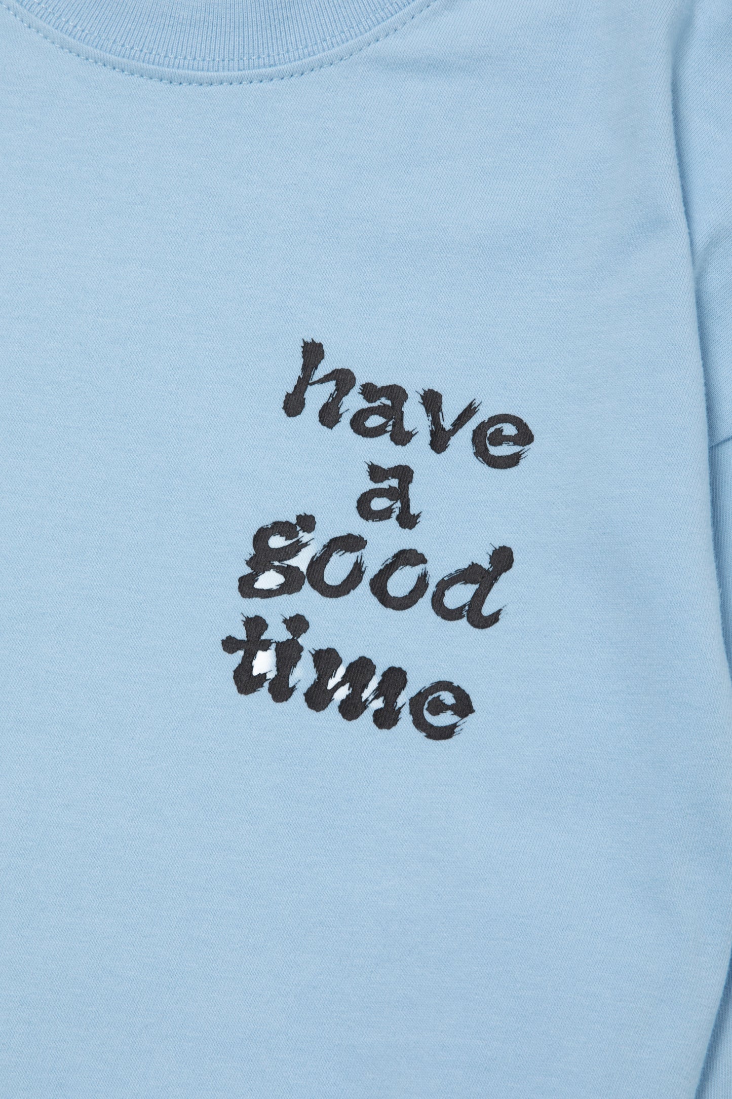 DRAGON CIRCLE L/S TEE GREYISH BLUE