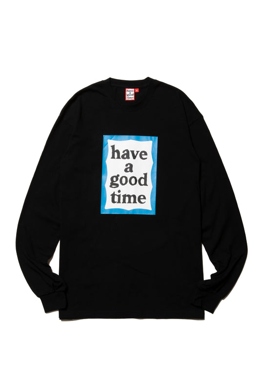 BLUE FRAME L/S TEE BLACK