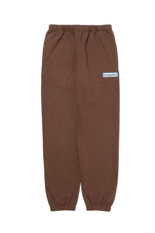 SIDE BLUE FRAME SWEATPANTS RUSTY BROWN
