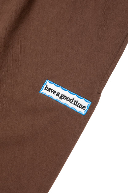 SIDE BLUE FRAME SWEATPANTS RUSTY BROWN