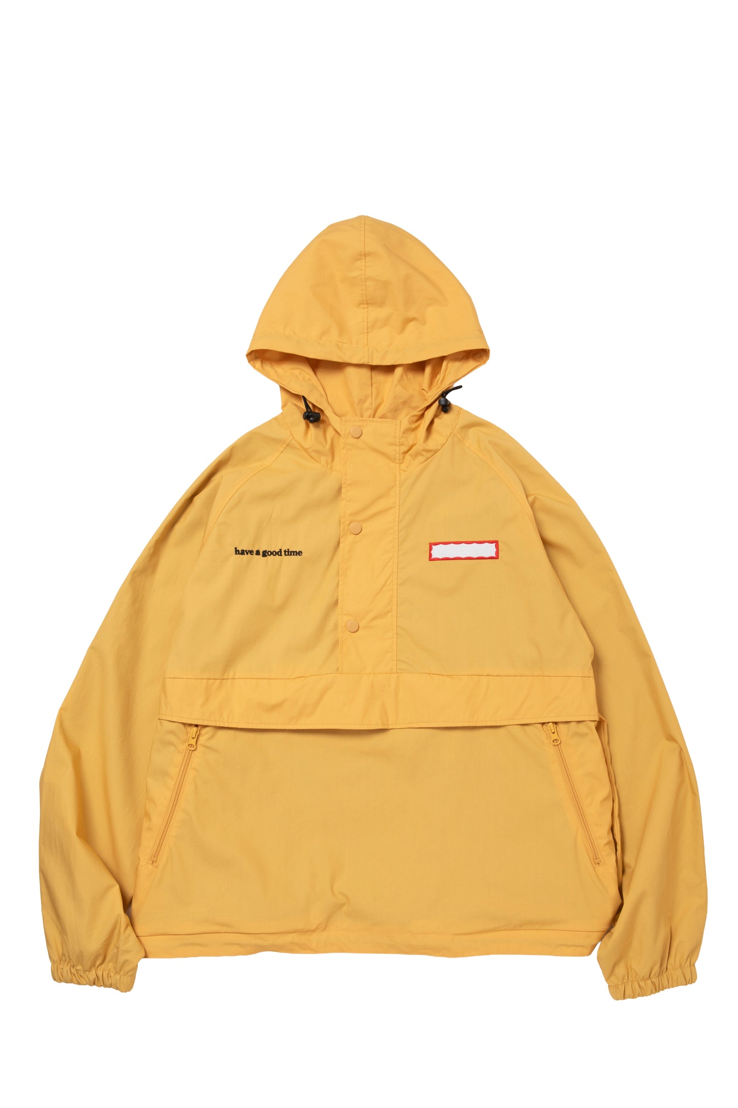 SIDE LOGO SIDE BLANK FRAME ANORAK JACKET YELLOW