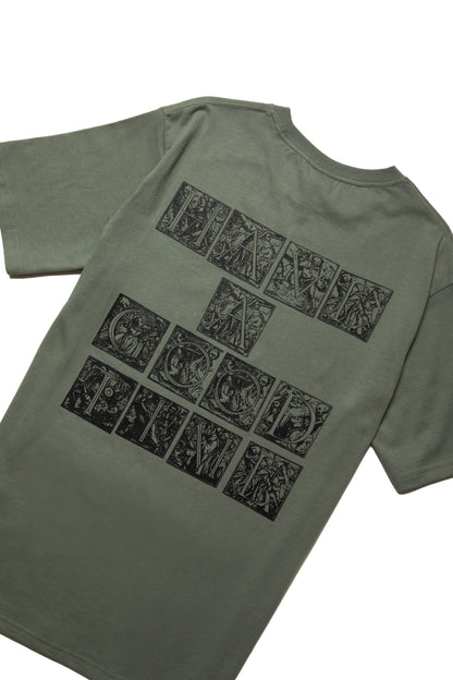 TAROT LOGO S/S TEE SAND GREEN