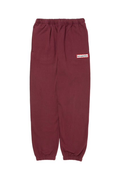 SIDE FRAME SWEATPANTS MAROON