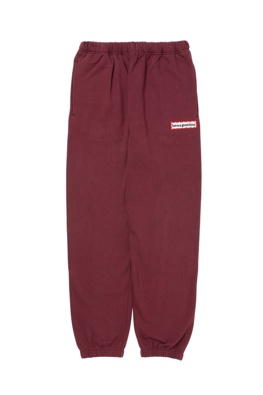 SIDE FRAME SWEATPANTS MAROON