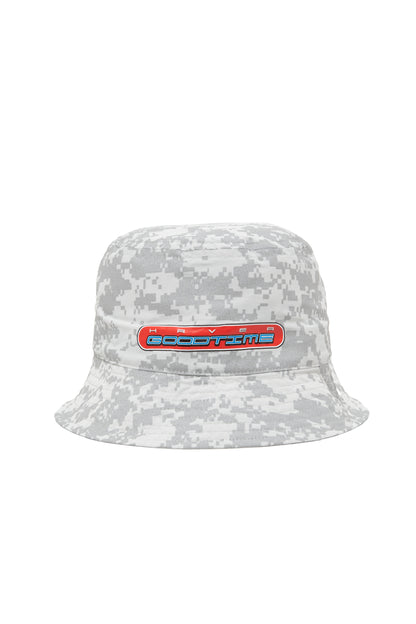 BOOSTER LOGO DIGI CAMO REFLECTIVE BUCKET HAT WHITE