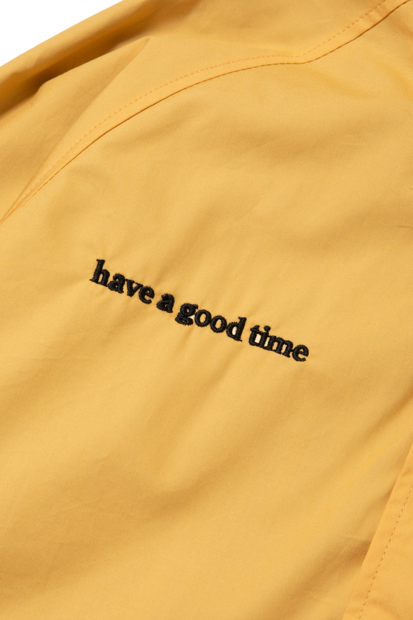 SIDE LOGO SIDE BLANK FRAME ANORAK JACKET YELLOW