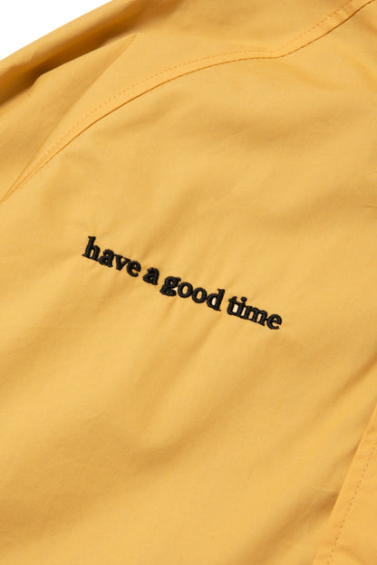 SIDE LOGO SIDE BLANK FRAME ANORAK JACKET YELLOW