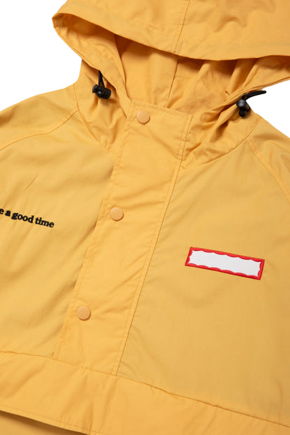 SIDE LOGO SIDE BLANK FRAME ANORAK JACKET YELLOW