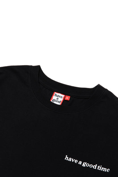 POPPY LOGO S/S TEE BLACK