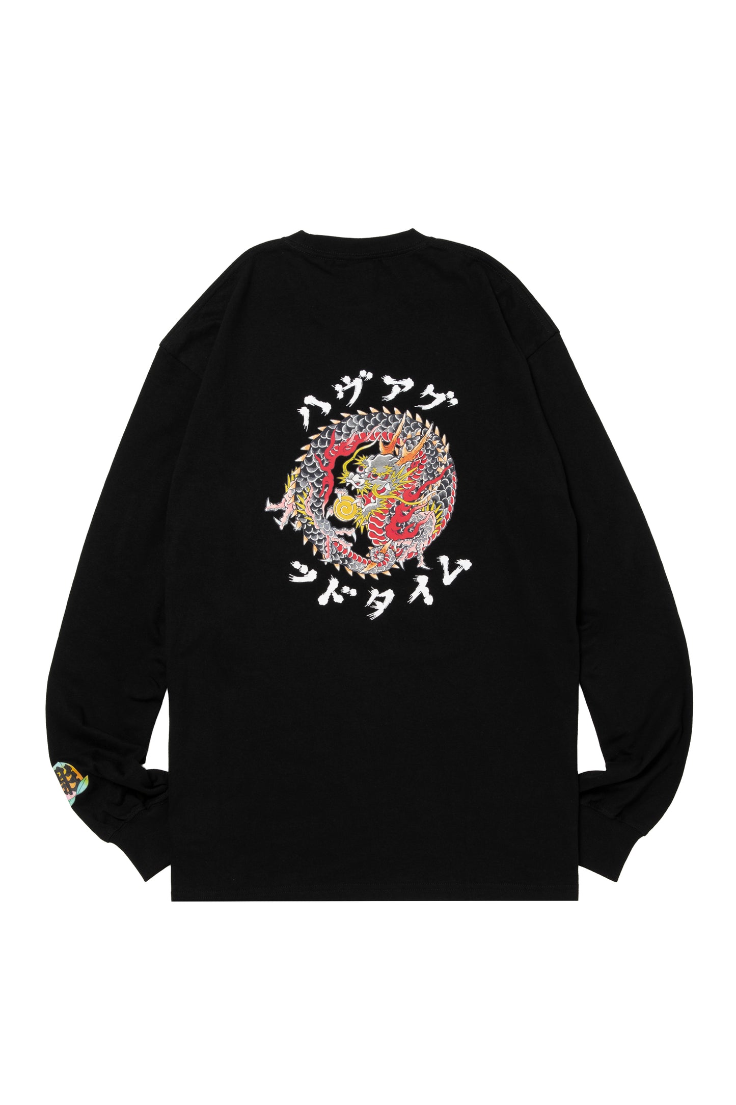 DRAGON CIRCLE L/S TEE BLACK