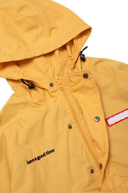 SIDE LOGO SIDE BLANK FRAME ANORAK JACKET YELLOW