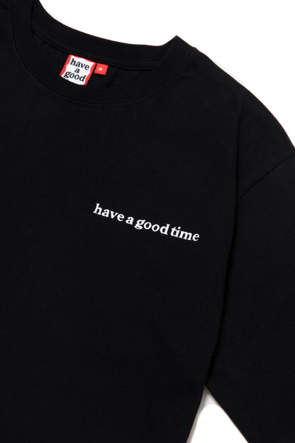 POPPY LOGO S/S TEE BLACK
