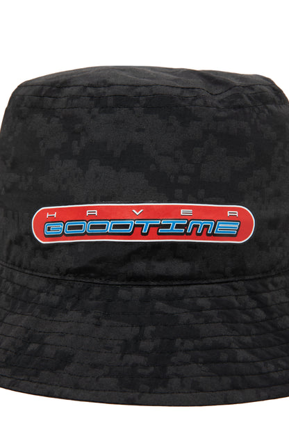 BOOSTER LOGO DIGI CAMO REFLECTIVE BUCKET HAT BLACK