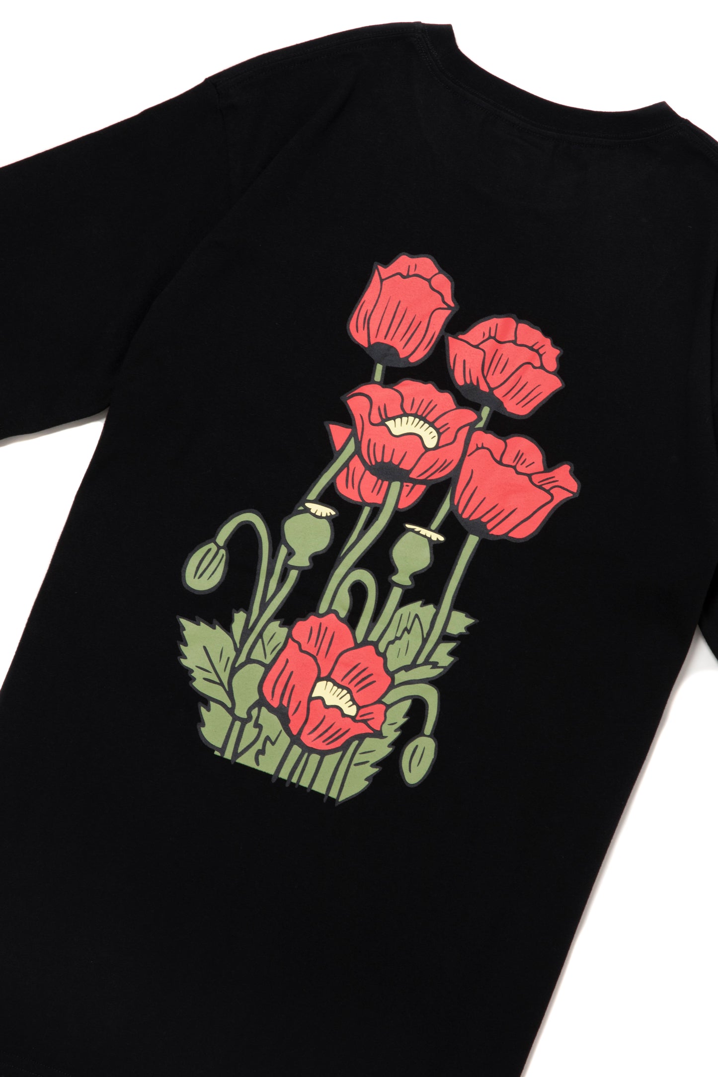 POPPY LOGO S/S TEE BLACK