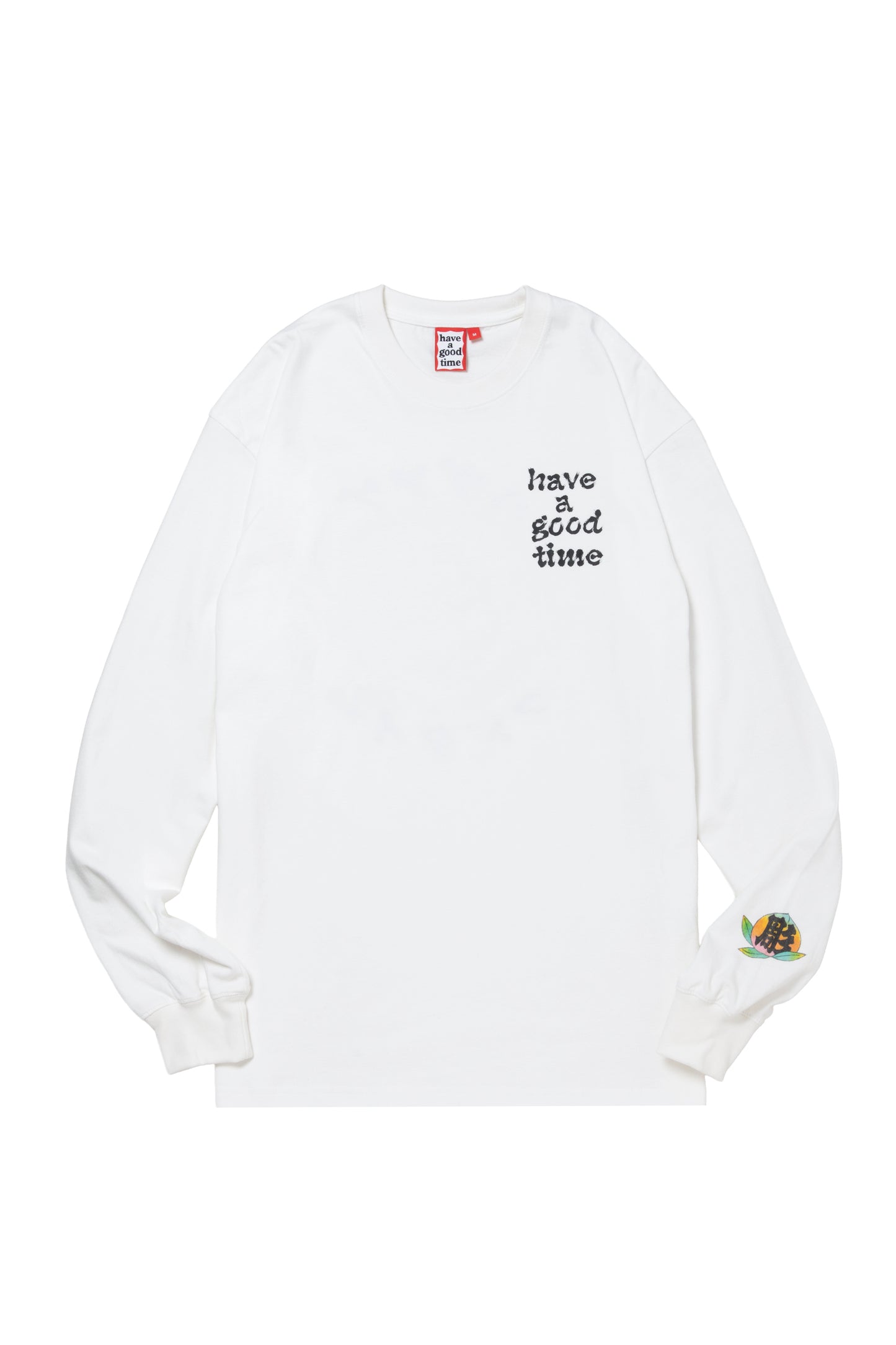 DRAGON CIRCLE L/S TEE WHITE