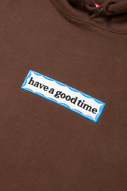 SIDE BLUE FRAME PULLOVER HOODIE FL RUSTY BROWN