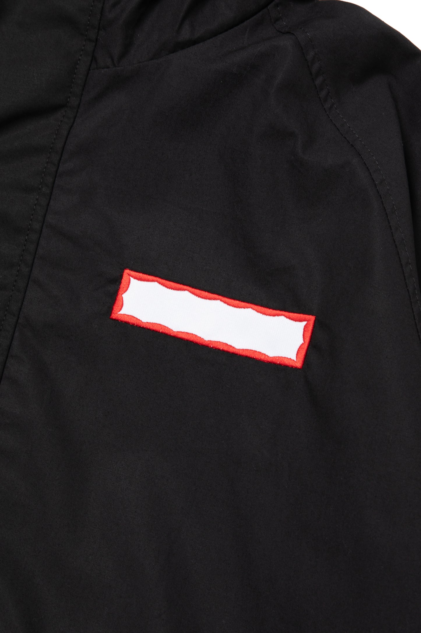 SIDE LOGO SIDE BLANK FRAME ANORAK JACKET BLACK