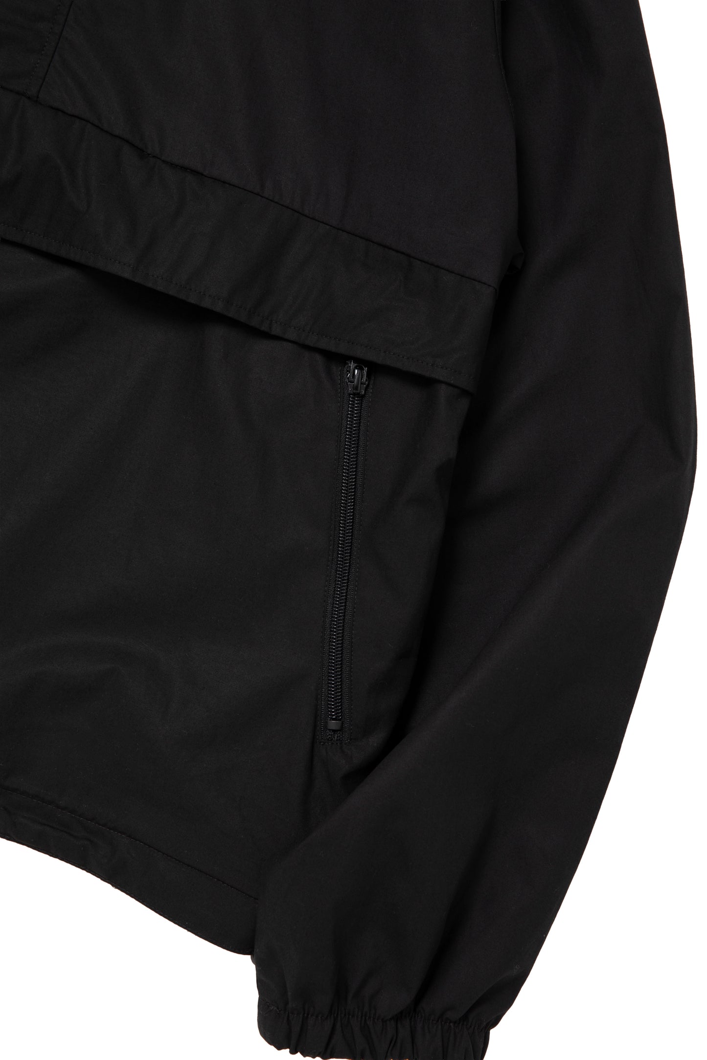 SIDE LOGO SIDE BLANK FRAME ANORAK JACKET BLACK