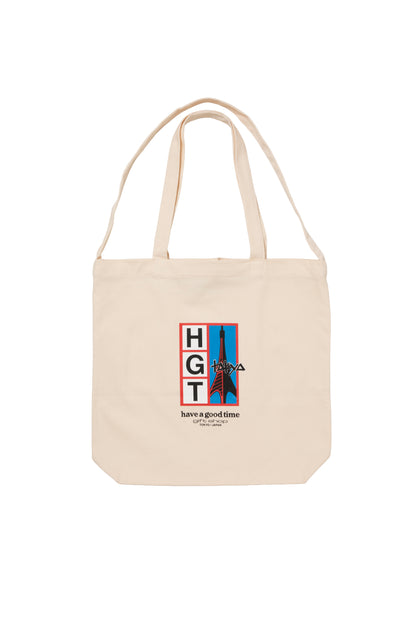 HGT TOWER CANVAS 3WAY TOTE NATURAL