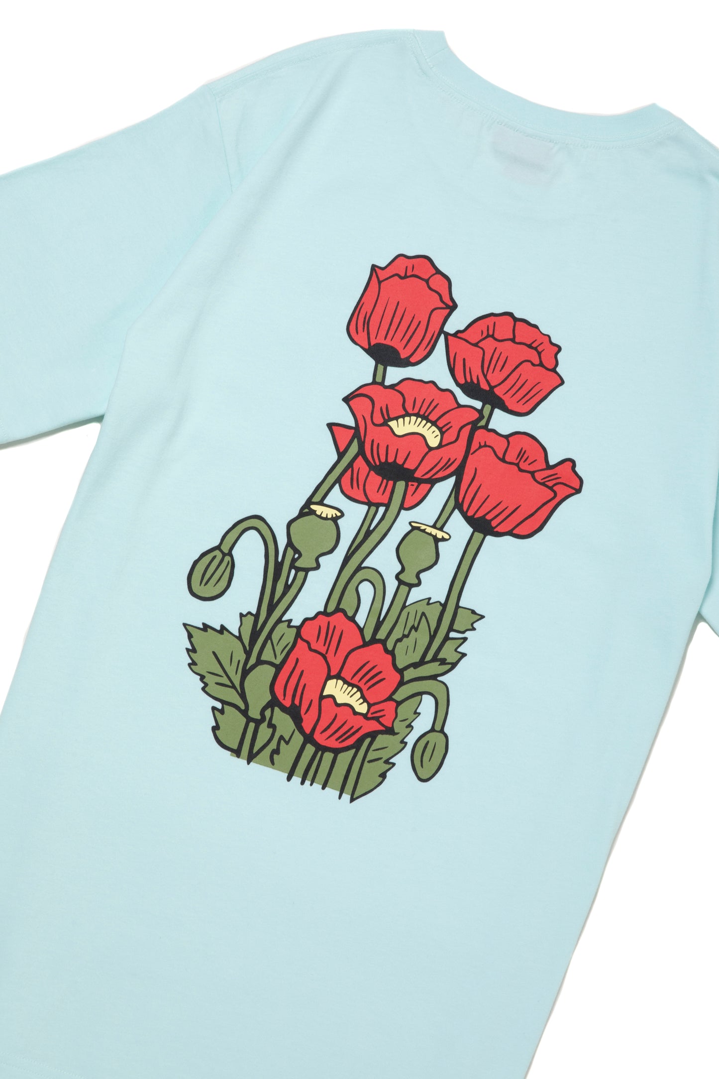 POPPY LOGO S/S TEE WATER BLUE