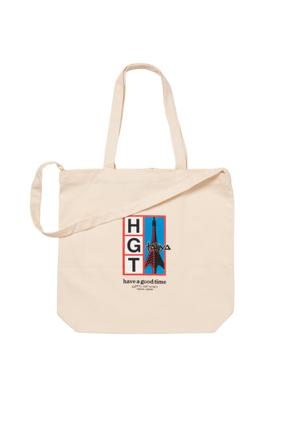 HGT TOWER CANVAS 3WAY TOTE NATURAL