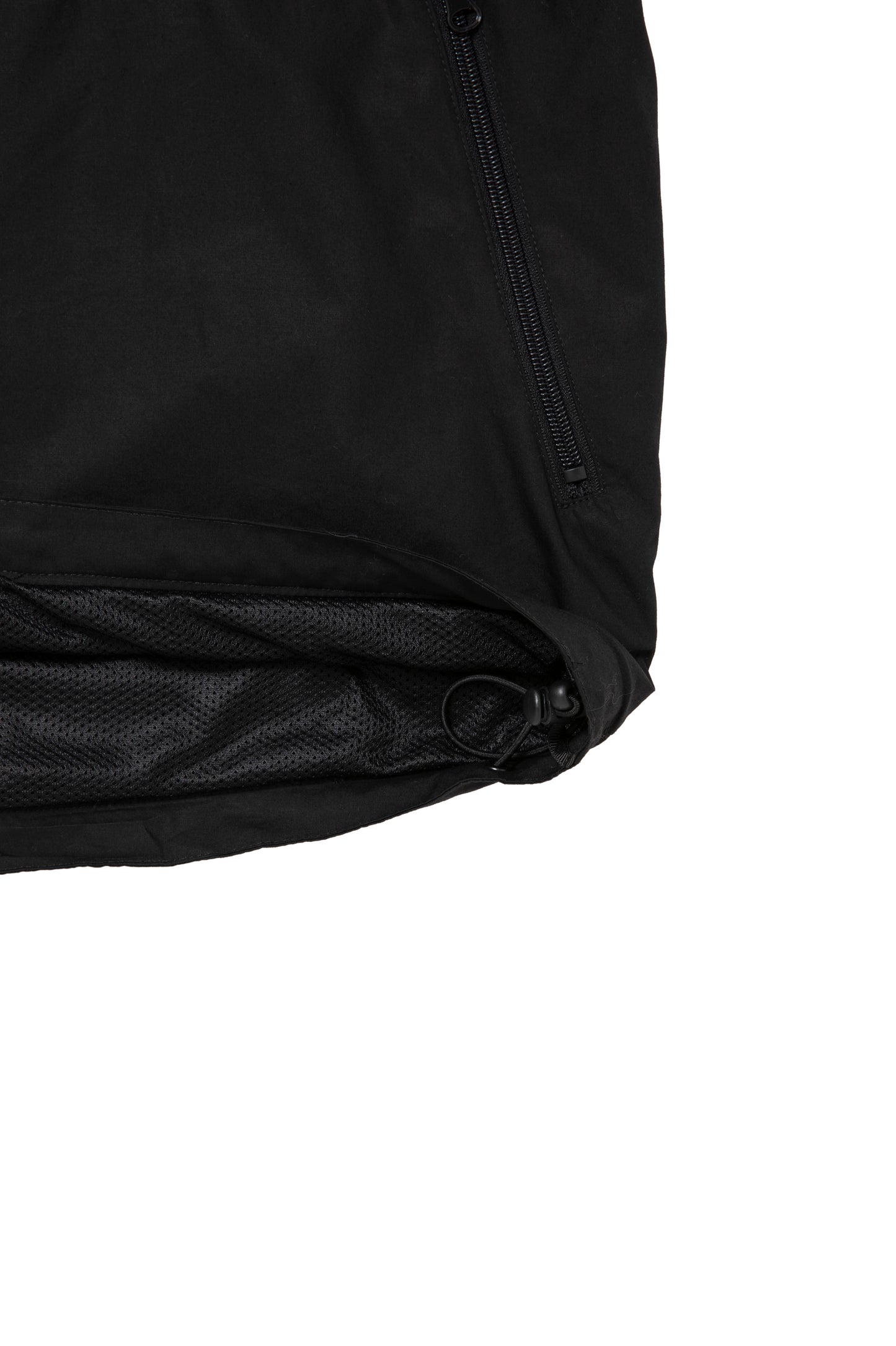 SIDE LOGO SIDE BLANK FRAME ANORAK JACKET BLACK